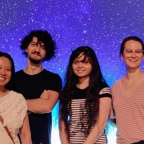 Montreal team at the Infinity Space Explorer in Montreal, the world’s largest immersive exhibit about life in space.​